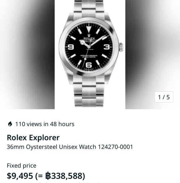 Rolex Explorer l 36mm. Ref.124270 EW Factory - Image 12