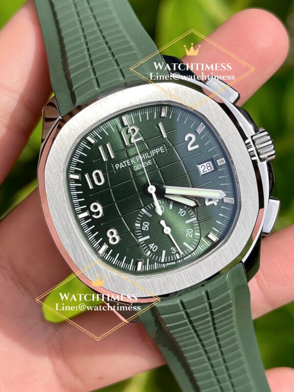Patek Philippe Aquanaut Chronograph 5968G-010 Green Rubber YL Factory - Image 3