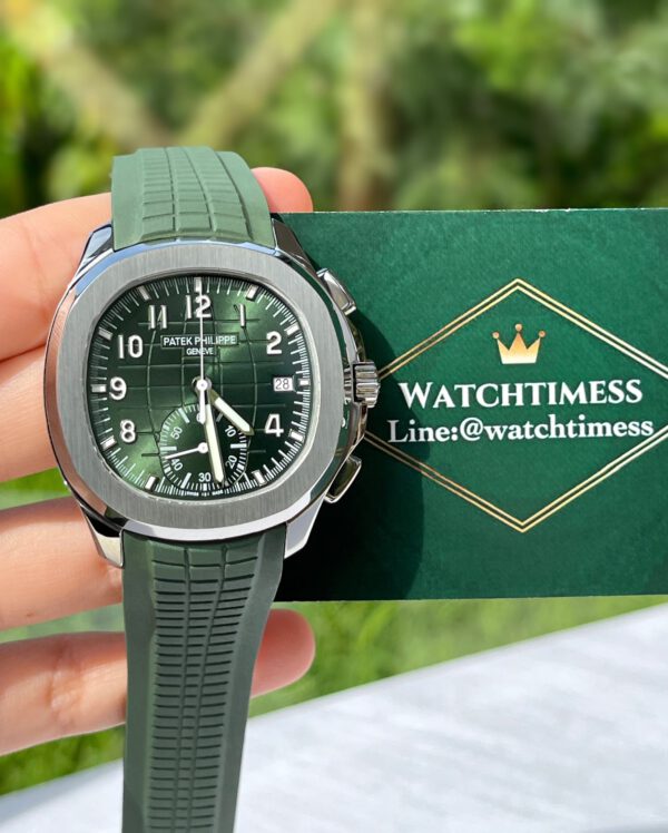 Patek Philippe Aquanaut Chronograph 5968G-010 Green Rubber YL Factory - Image 2