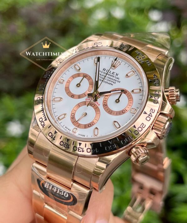 Rolex Daytona Ivory Full Rosegold White BT V.3 Factory Ref.116505 - Image 5