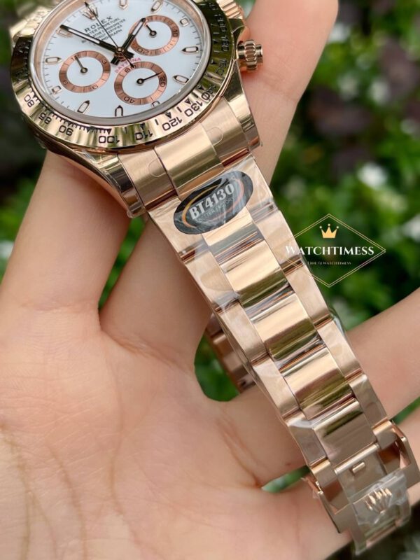 Rolex Daytona Ivory Full Rosegold White BT V.3 Factory Ref.116505 - Image 6
