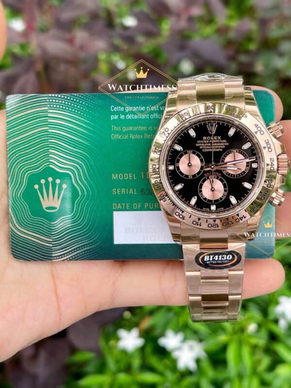 Rolex Daytona Black Full Rosegold BT V.3 Factory Ref.116505 - Image 2