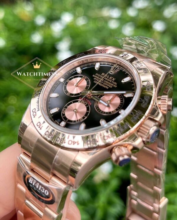 Rolex Daytona Black Full Rosegold BT V.3 Factory Ref.116505 - Image 9