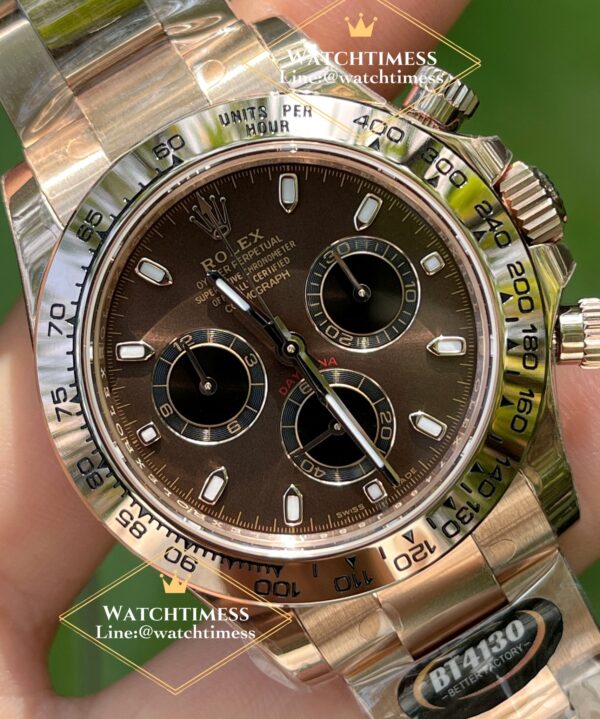 New❗️Rolex Daytona Chocolate Dial Ref.116505 Full Rosegold BT Factory - Image 3