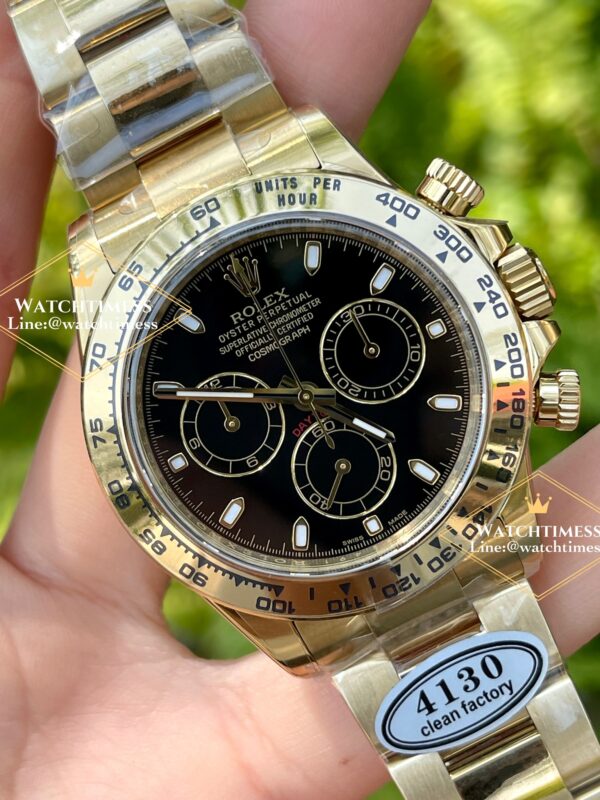New❗️Rolex Daytona Black Yellow Gold Ref.116508 Clean Factory