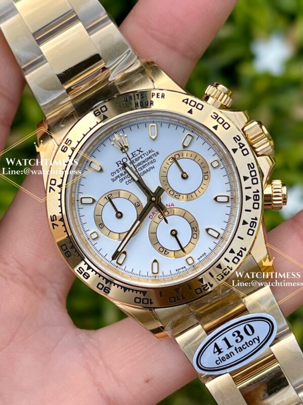 New❗️Rolex Daytona White Dial Yellow Gold Ref.116508 Clean Factory