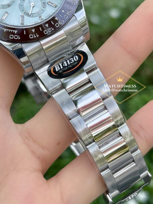 New❗️Rolex Daytona Ice Blue Platinum Baguette Diamond Ref.116506 BT V2 Factory - Image 7
