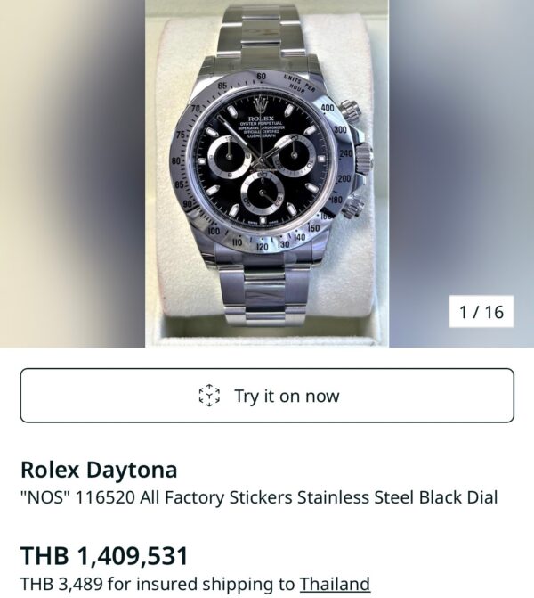 New❗️Rolex Daytona Clean v.3 Factory Steel Black Dial Ref.116520 - Image 4