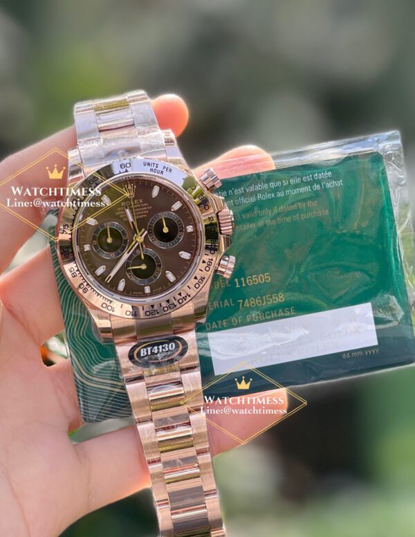 New❗️Rolex Daytona Chocolate Dial Ref.116505 Full Rosegold BT Factory - Image 4