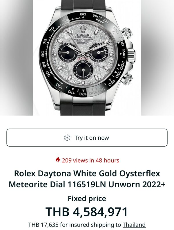 New❗️Rolex Daytona Meteorite Dial 40mm. Ref.116519LN EW Factory - Image 5