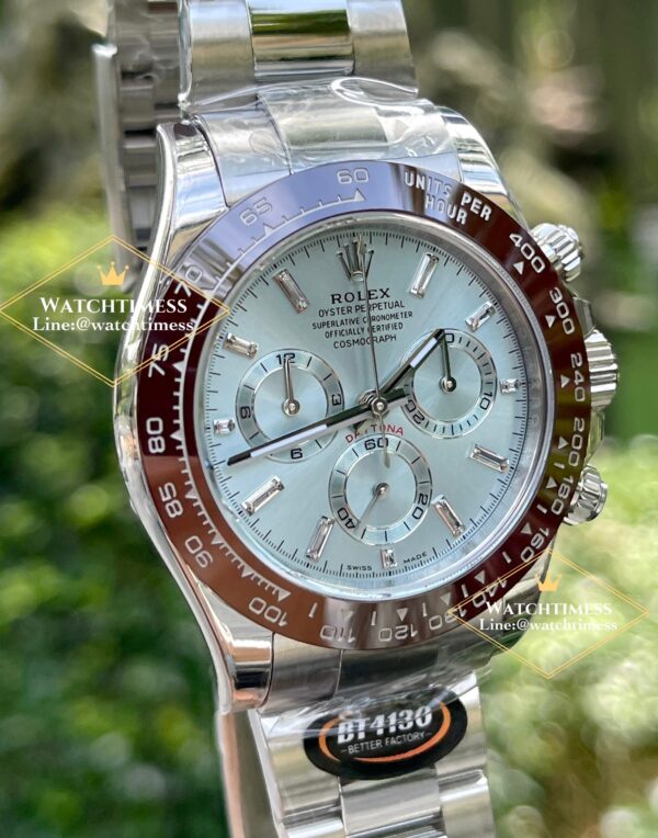 New❗️Rolex Daytona Ice Blue Platinum Baguette Diamond Ref.116506 BT V2 Factory - Image 11