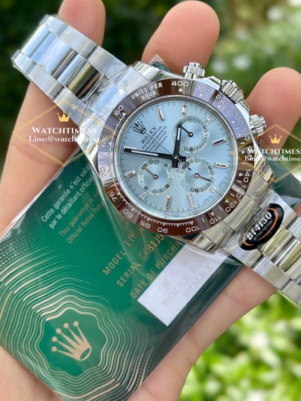 New❗️Rolex Daytona Ice Blue Platinum Baguette Diamond Ref.116506 BT V2 Factory - Image 16