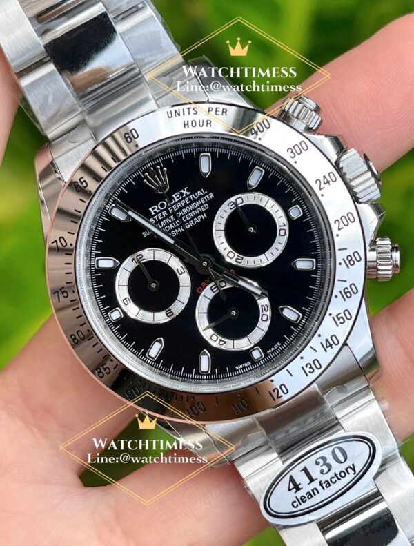 New❗️Rolex Daytona Clean v.3 Factory Steel Black Dial Ref.116520