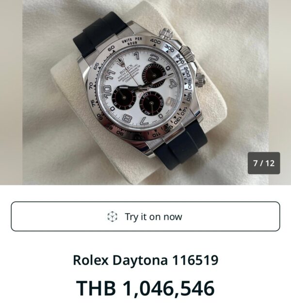 New❗️Rolex Daytona White Silver Racing Dial Ref.116519 40mm. Clean Factory - Image 4