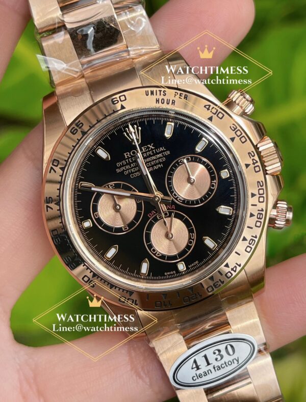 New❗️Rolex Daytona Full Rosegold Black Dial Clean Factory Ref.116505