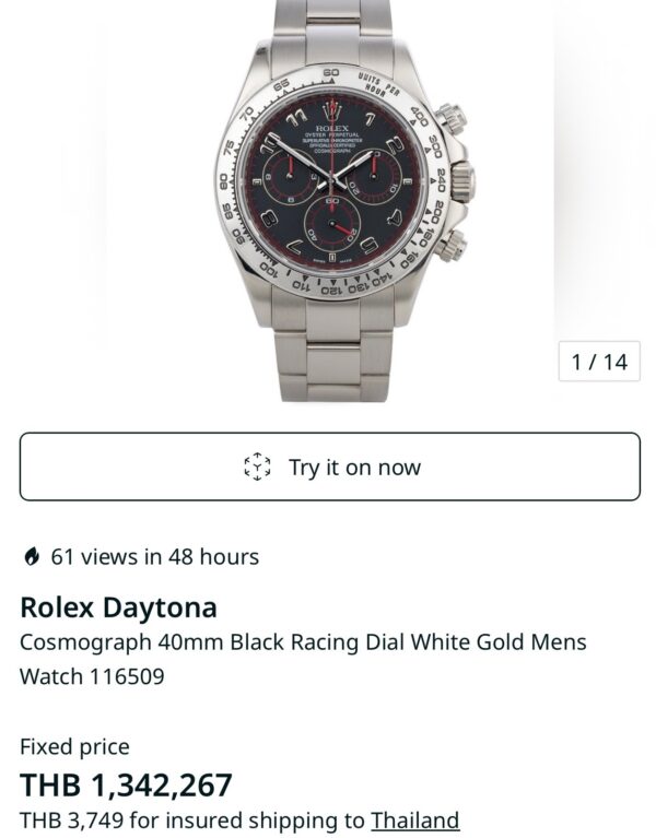 New❗️Rolex Daytona Black Racing Dial Ref.116509 40mm. Clean Factory - Image 4