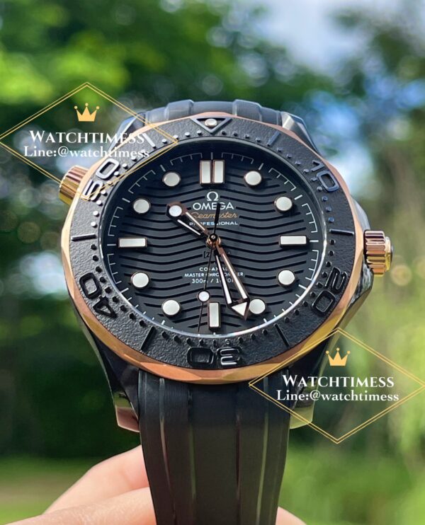 New❗️Omega SeaMaster Diver 300M black Ceramic 43.5mm Ceramic/Rose gold Vsf Factory - Image 3