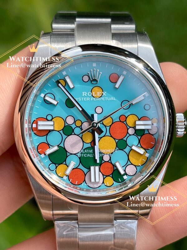 New❗️Rolex Oyster Perpetual OP‘Celebration Bubbles Dial’ 36/41mm. EW Factory - Image 7