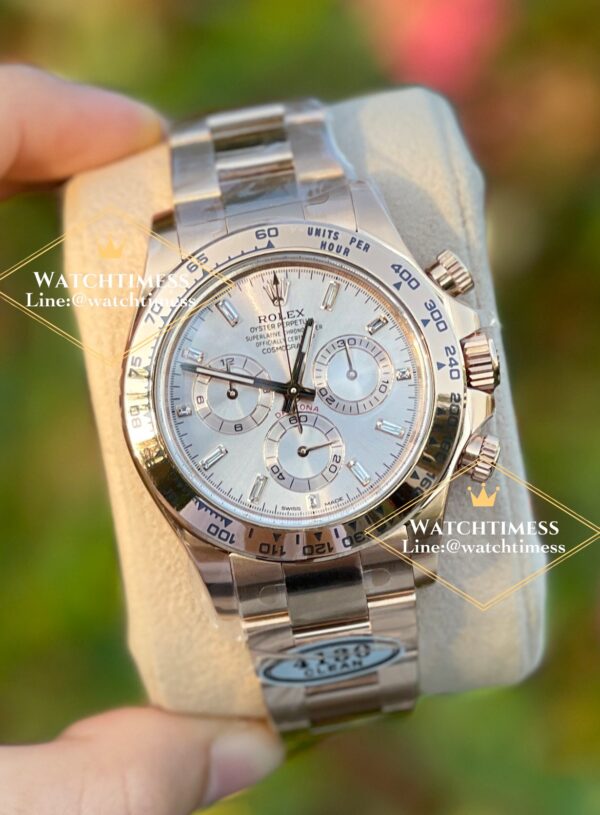 New❗️Rolex Daytona Baguette Diamond Full Rosegold Ref.116505 Clean Factory - Image 7