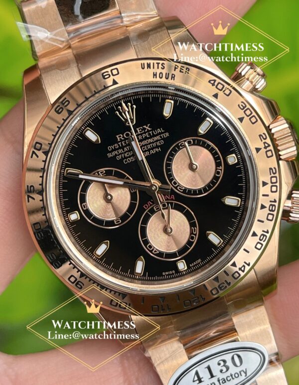 New❗️Rolex Daytona Full Rosegold Black Dial Clean Factory Ref.116505 - Image 4