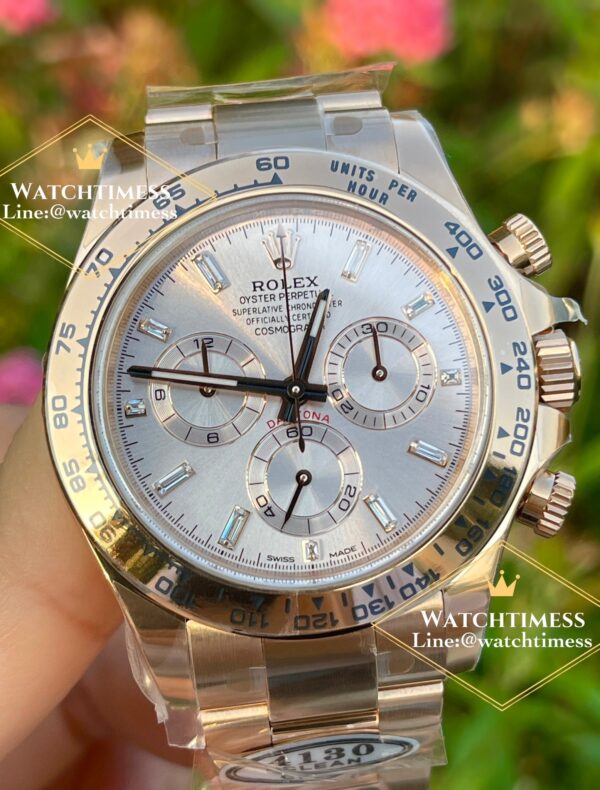 New❗️Rolex Daytona Baguette Diamond Full Rosegold Ref.116505 Clean Factory - Image 3