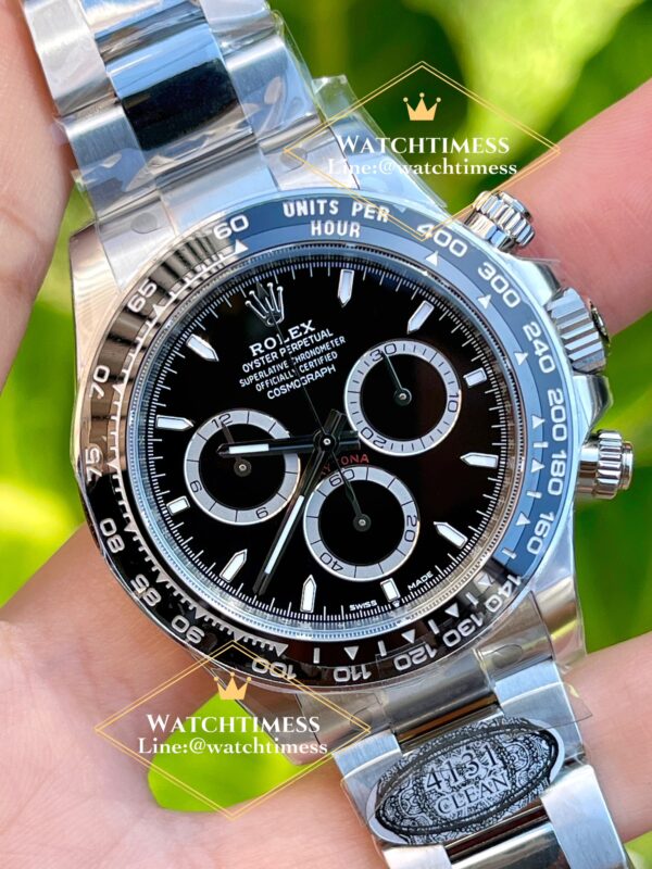 Rolex Daytona 126500LN ( Super Clone 4131 ) Black Dial 40mm. Clean Factory