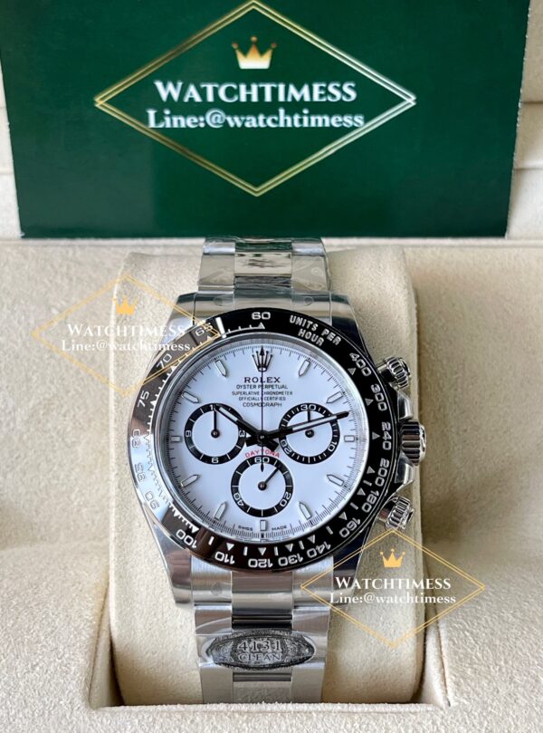 ️Rolex Daytona 126500LN ( Super Clone 4131 ) White Dial 40mm. Clean Factory - Image 3