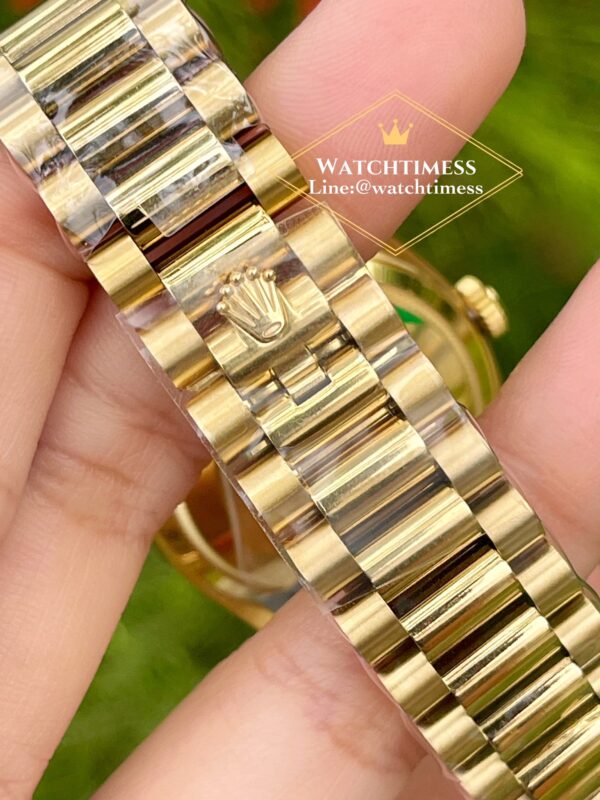 Rolex Day-Date 36mm. Canelian Orange Dial Diamond Dial Yellowgold Ref.128238 RA Factory - Image 11