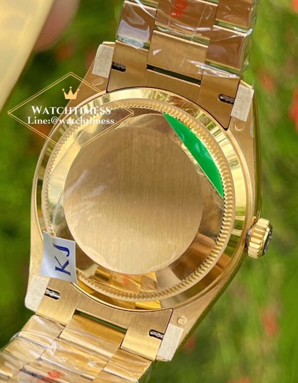Rolex Day-Date 36mm. Canelian Orange Dial Diamond Dial Yellowgold Ref.128238 RA Factory - Image 13