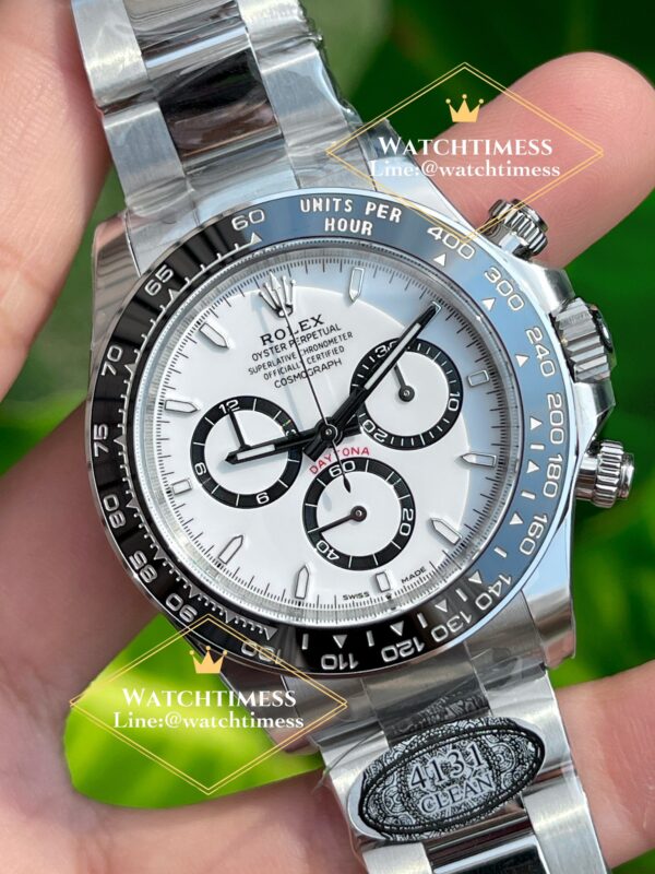 ️Rolex Daytona 126500LN ( Super Clone 4131 ) White Dial 40mm. Clean Factory