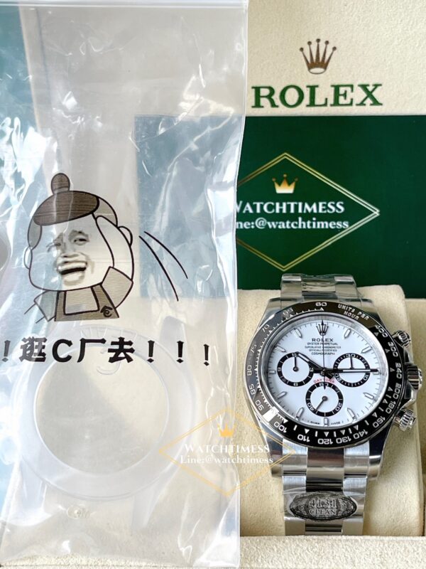 ️Rolex Daytona 126500LN ( Super Clone 4131 ) White Dial 40mm. Clean Factory - Image 7