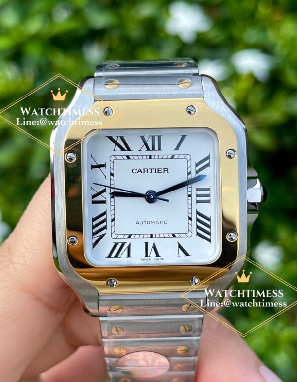 Cartier Santos 35mm. Two-Tone Yellowgold Ref.W2SA0006 BV Factory