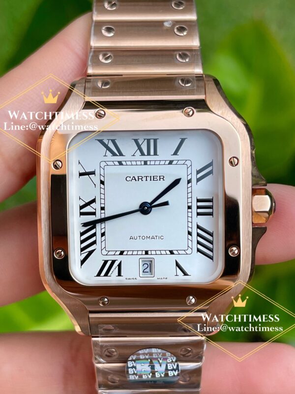 Cartier Santos Full Rosegold 39.8mm. Ref.WGSA0007 BV Factory - Image 5