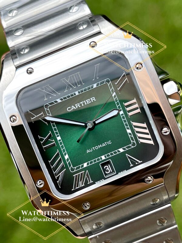 Cartier Santos De Cartier New Green Dial BV Factory - Image 3