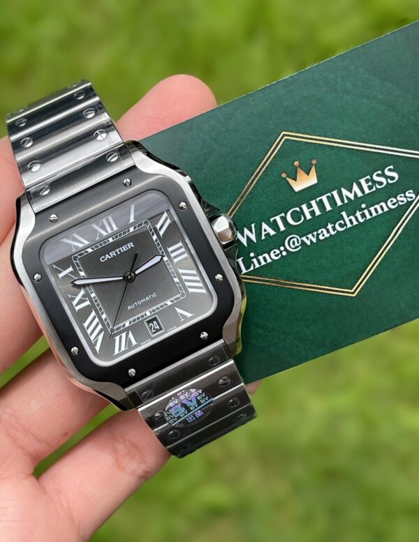 Cartier Santos De Cartier Grey Large Ref.WSSA0037 BV Factory - Image 9