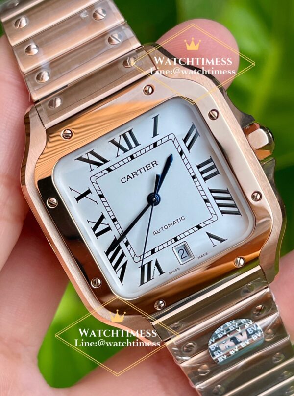 Cartier Santos Full Rosegold 39.8mm. Ref.WGSA0007 BV Factory