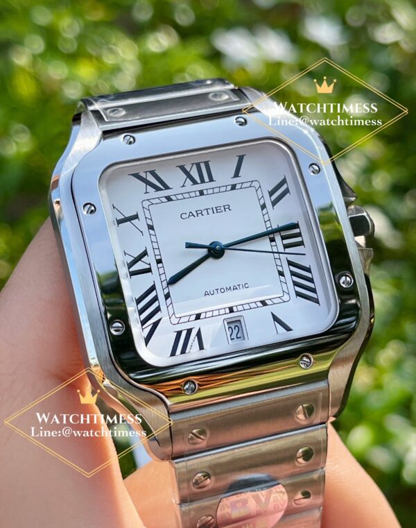 ️Cartier Santos De Cartier 39mm. Ref.WSSA0029 BV Factory - Image 3