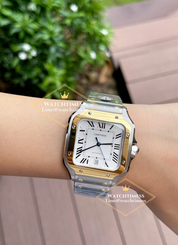 Cartier Santos Two-Tone Yellowgold Ref.W2SA0006 BV Factory - Image 5