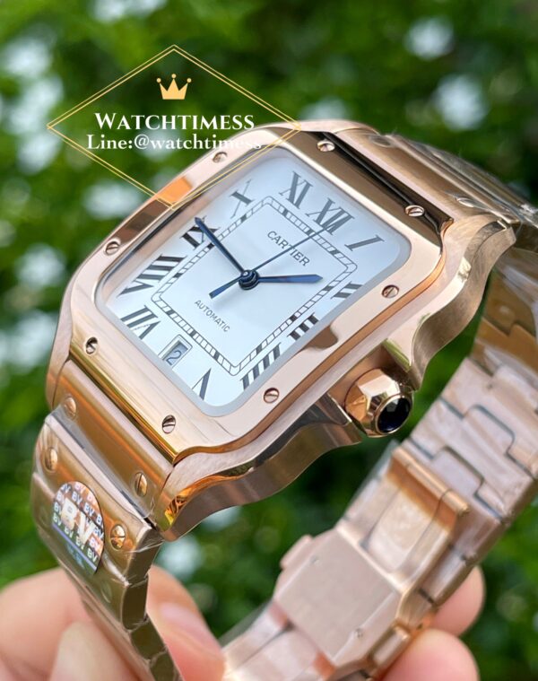 Cartier Santos Full Rosegold 39.8mm. Ref.WGSA0007 BV Factory - Image 7