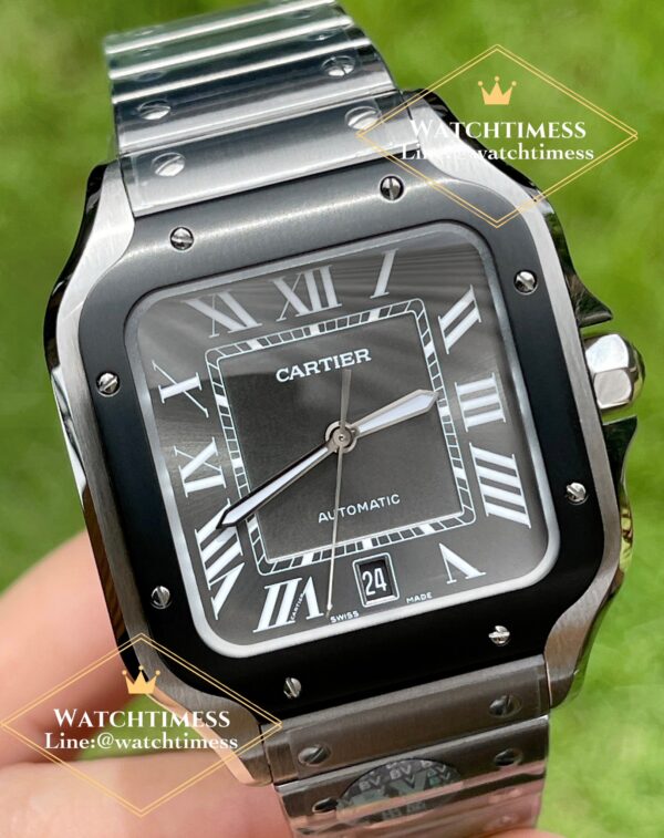 Cartier Santos De Cartier Grey Large Ref.WSSA0037 BV Factory - Image 3