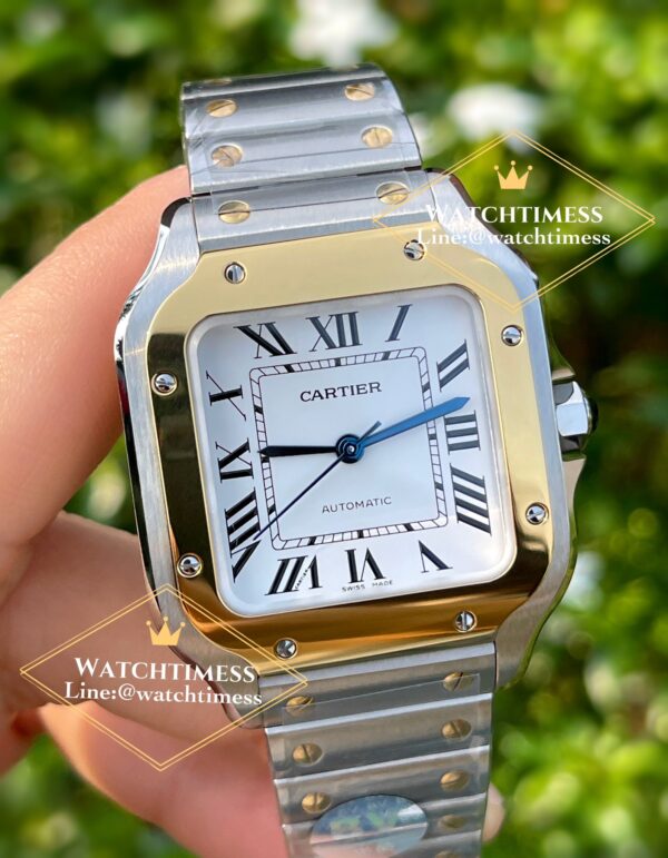 Cartier Santos 35mm. Two-Tone Yellowgold Ref.W2SA0006 BV Factory - Image 3