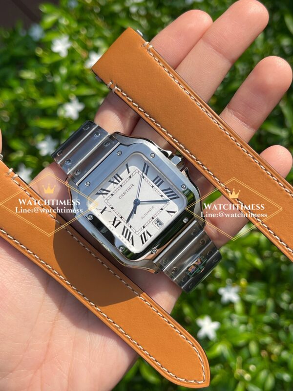 ️Cartier Santos De Cartier 39mm. Ref.WSSA0029 BV Factory - Image 4