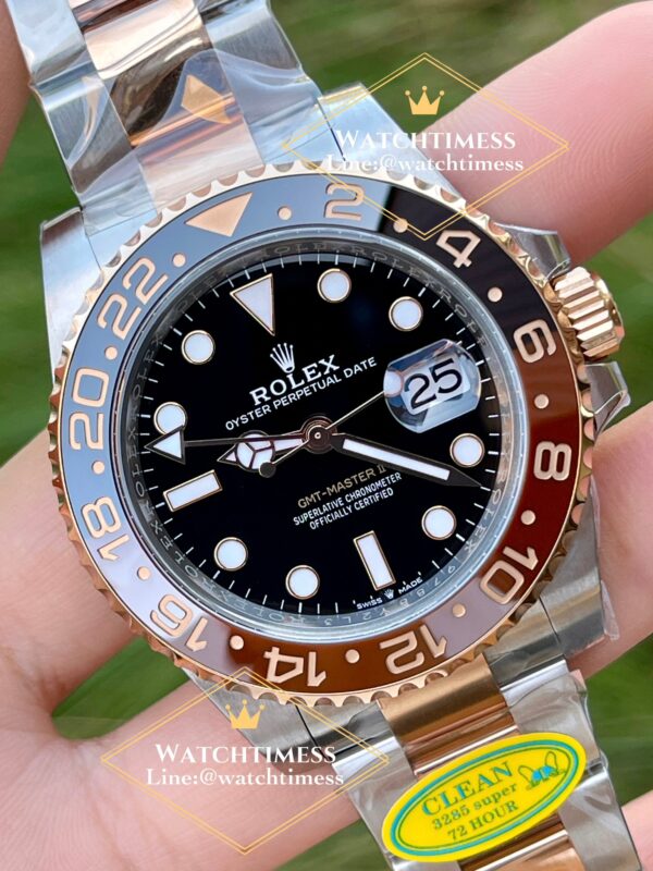 Rolex GMT Master II “Rootbeer”Twotone Rosegold Ref.126711 Clean v.3 Factory