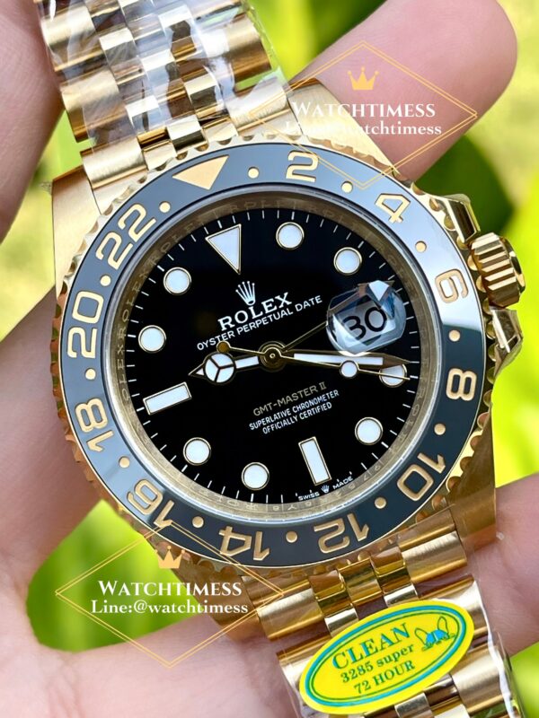 Rolex GMT-Master II “Black-Grey”Yellowgold Twotone Jubilee Ref.126718grnr Clean v3 Factory