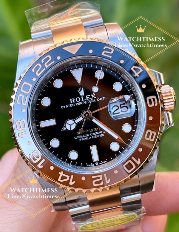 Rolex GMT Master II “Rootbeer”Twotone Rosegold Ref.126711 Clean v.3 Factory - Image 4