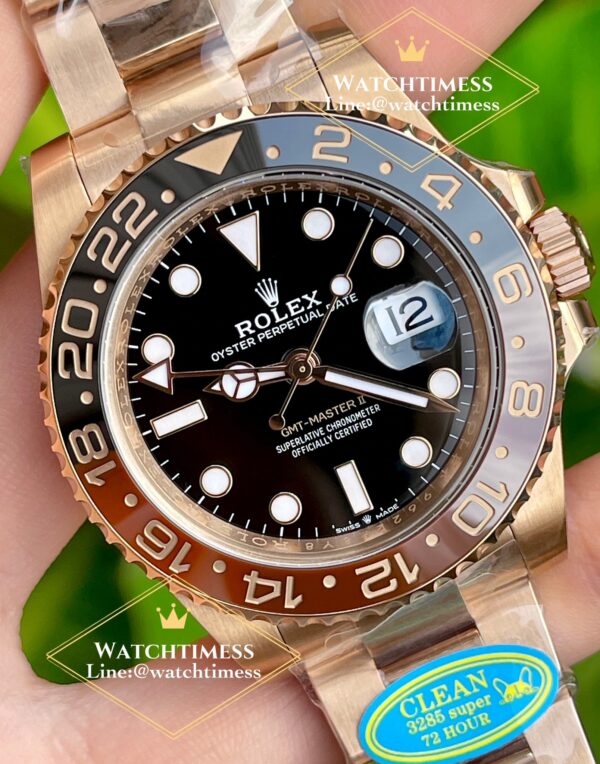 Rolex GMT Master II “Rootbeer”Full Rosegold Ref.126711 Clean v.3 Factory - Image 3