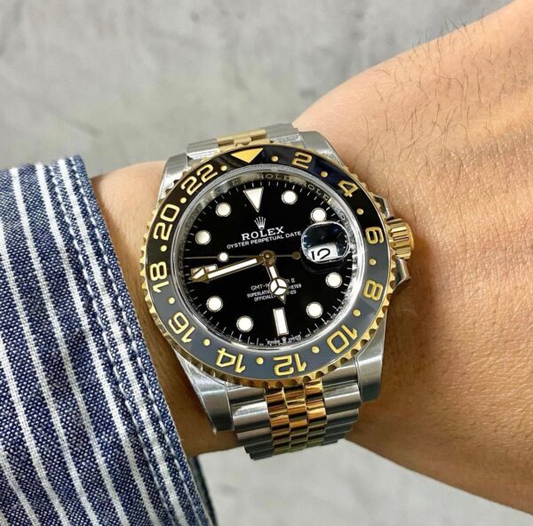Rolex GMT-Master II “Black-Grey”Yellowgold Twotone Jubilee Ref.126713grnr Clean v3 Factory - Image 5