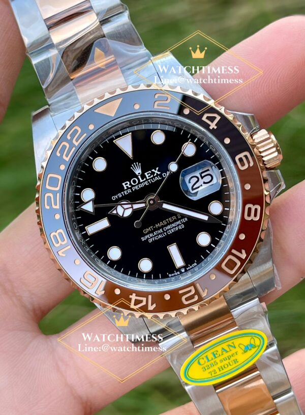 Rolex GMT Master II “Rootbeer”Twotone Rosegold Ref.126711 Clean v.3 Factory - Image 5