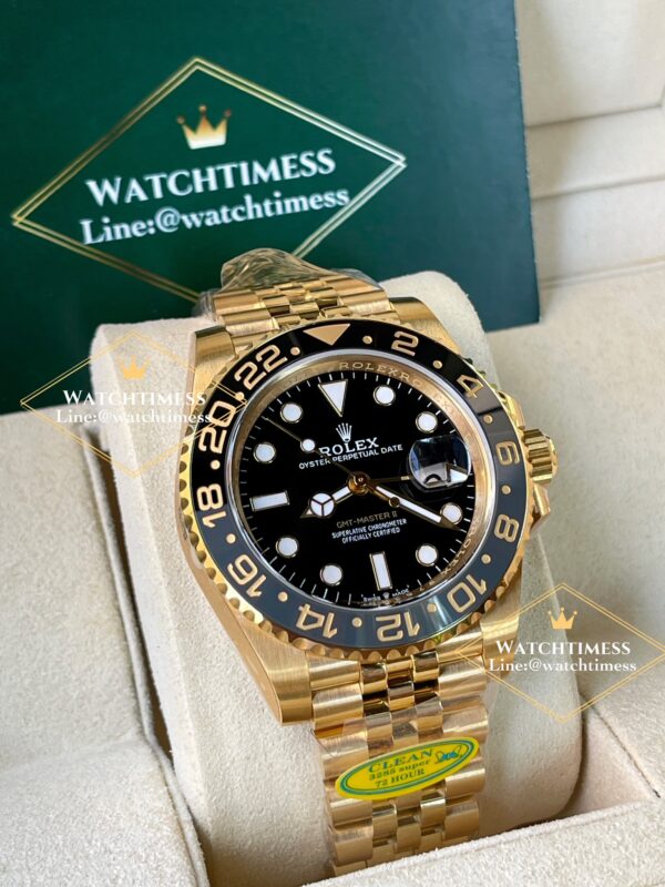 Rolex GMT-Master II “Black-Grey”Yellowgold Twotone Jubilee Ref.126718grnr Clean v3 Factory - Image 4