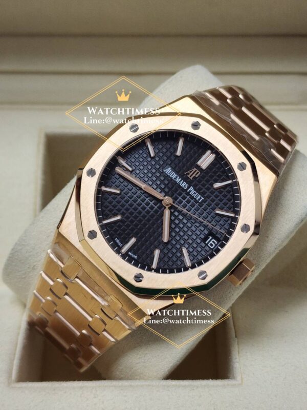 Audemars Piguet Royal Oak Selfwinding Rose Gold Black Dial 41mm. 15500OR ZF Factory - Image 4